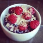Oatmeal with Berries and Toasted Wheat Germ