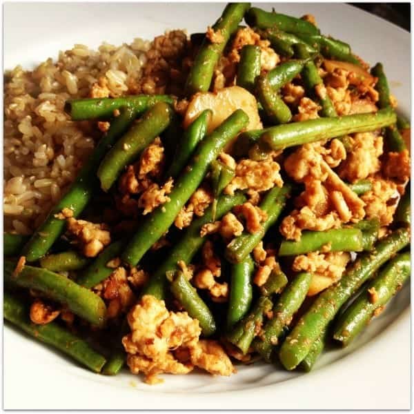 szechuan turkey and green beans