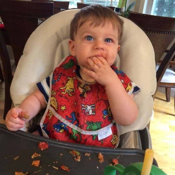 Jacob eating Eggplant - The Lemon Bowl