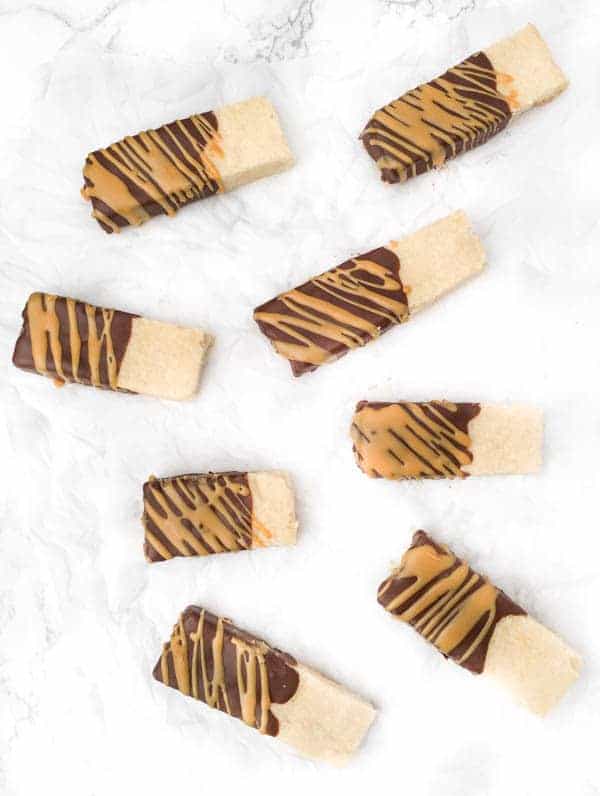 Chocolate Peanut Butter Shortbread Cookie