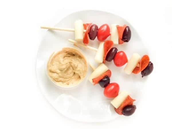 Deconstructed Pizza Skewers by The Lemon Bowl