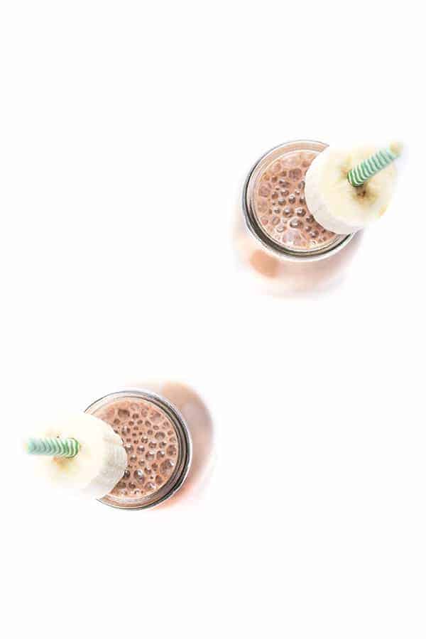 Chocolate Banana Smoothie - A protein-packed breakfast smoothei recipe