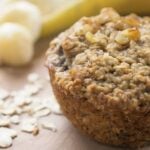 Gluten Free Oatmeal Banana Muffins - a healthy, moist and naturally gluten free baked good recipe