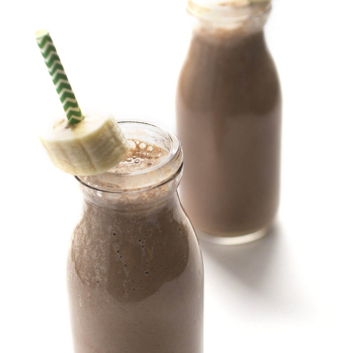 chocolate banana protein smoothie