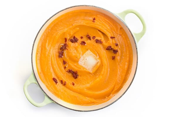 Mashed Sweet Potatoes with Honey and Chipotle - a fast, easy side dish recipe
