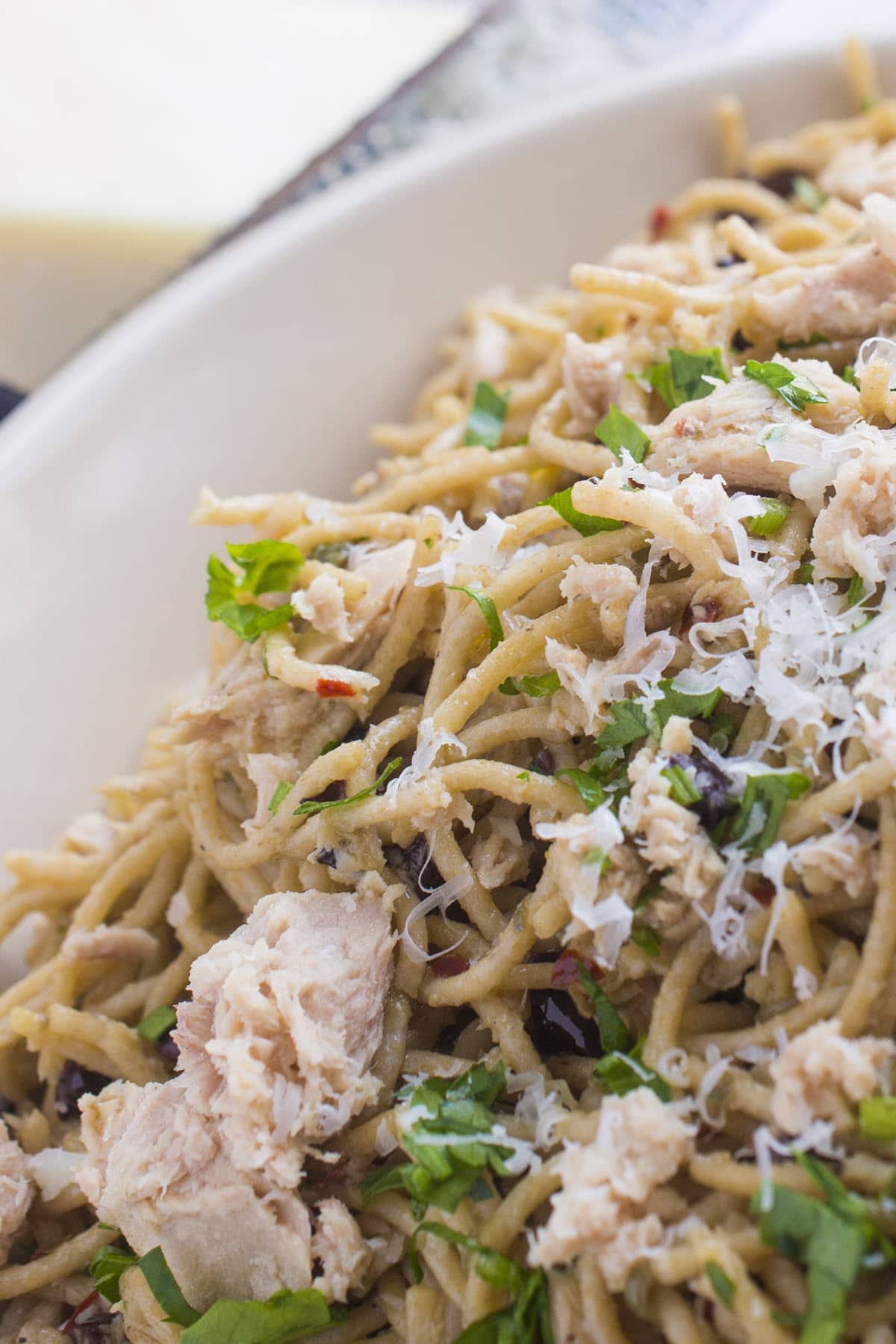 Spicy Tuna Pasta Puttanesca