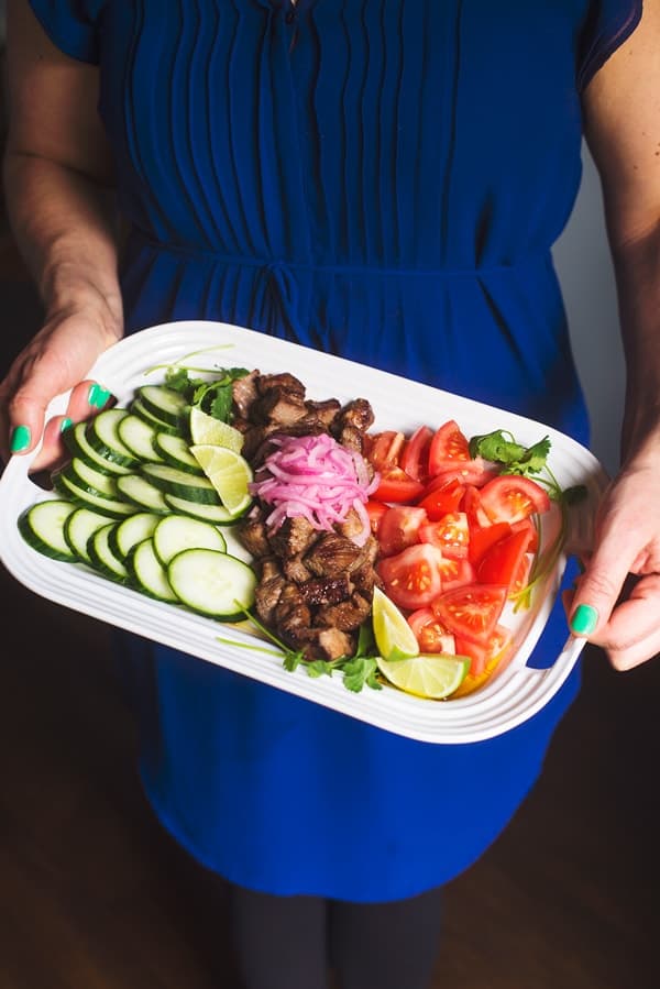 Shaking Beef - a Vietnamese beef salad recipe