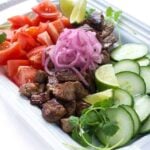 Vietnamese Bo Luc Lac - a healthy beef salad recipe