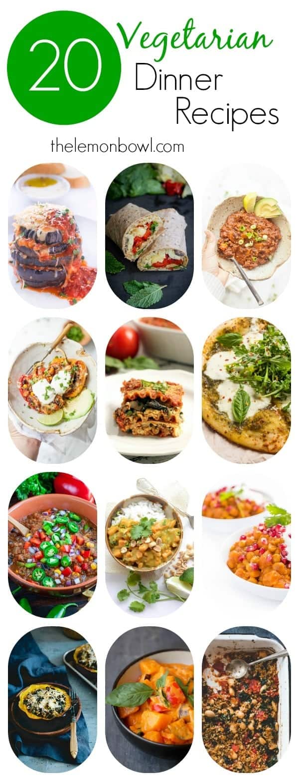 20 Vegetarian Dinner Recipes