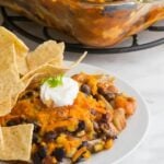 Vegan Two Bean Enchilada Casserole