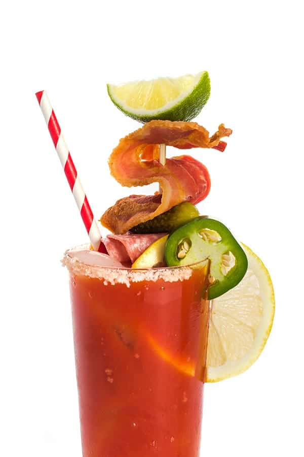 Spicy Bloody Mary With Smoky Bacon Drink
