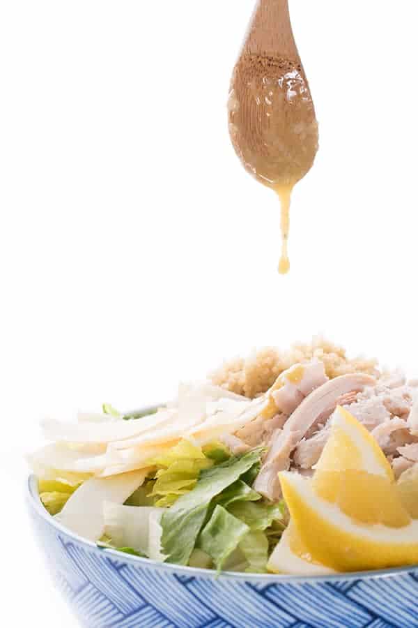 Chicken Caesar Salad Bowls with Quinoa