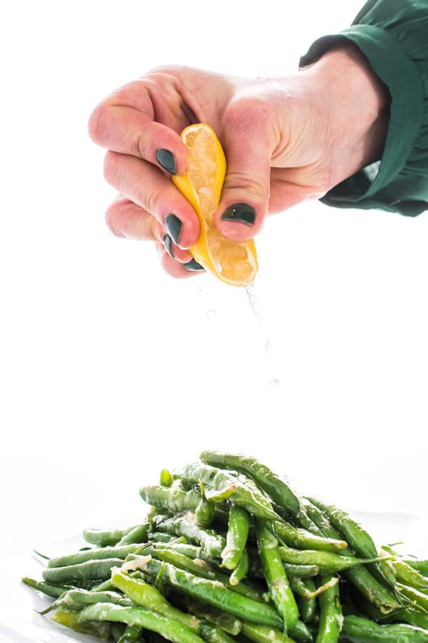 Roasted Garlic Green Beans