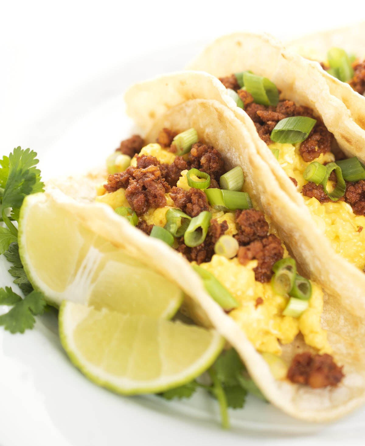 Chorizo and Egg Breakfast Tacos