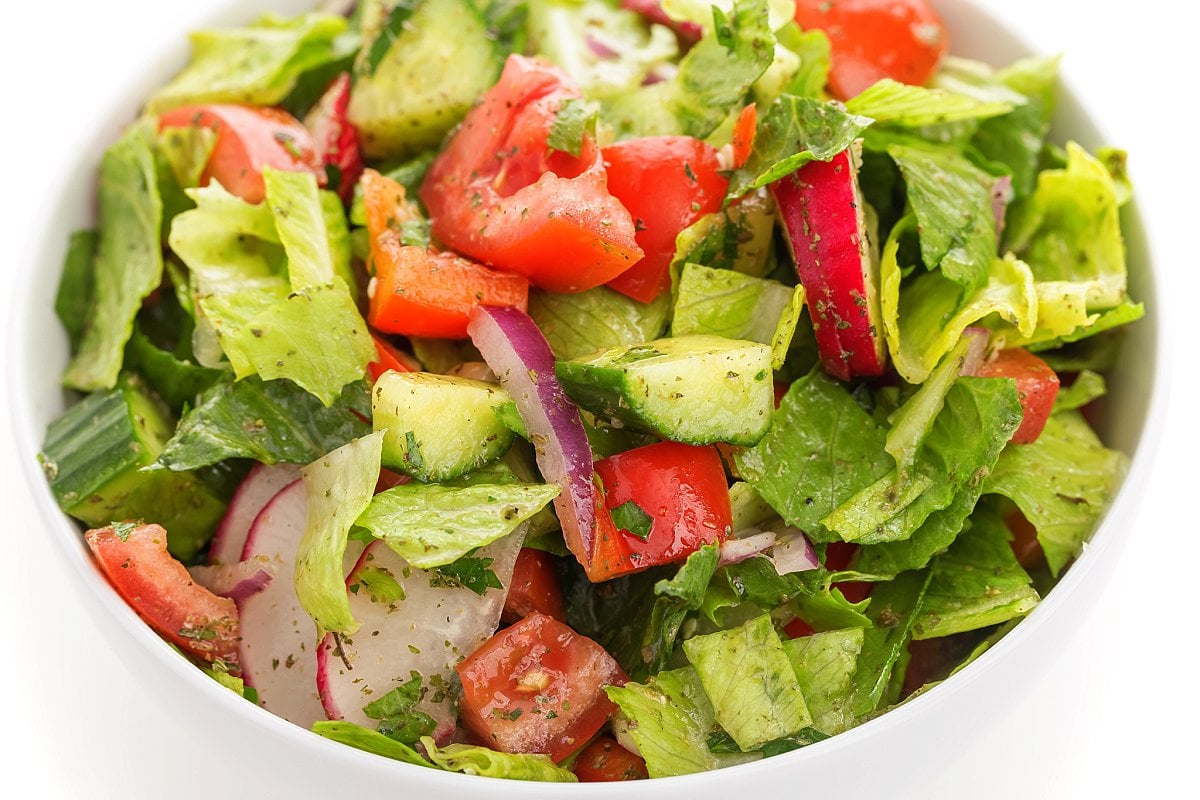 Middle Eastern Syrian salad.