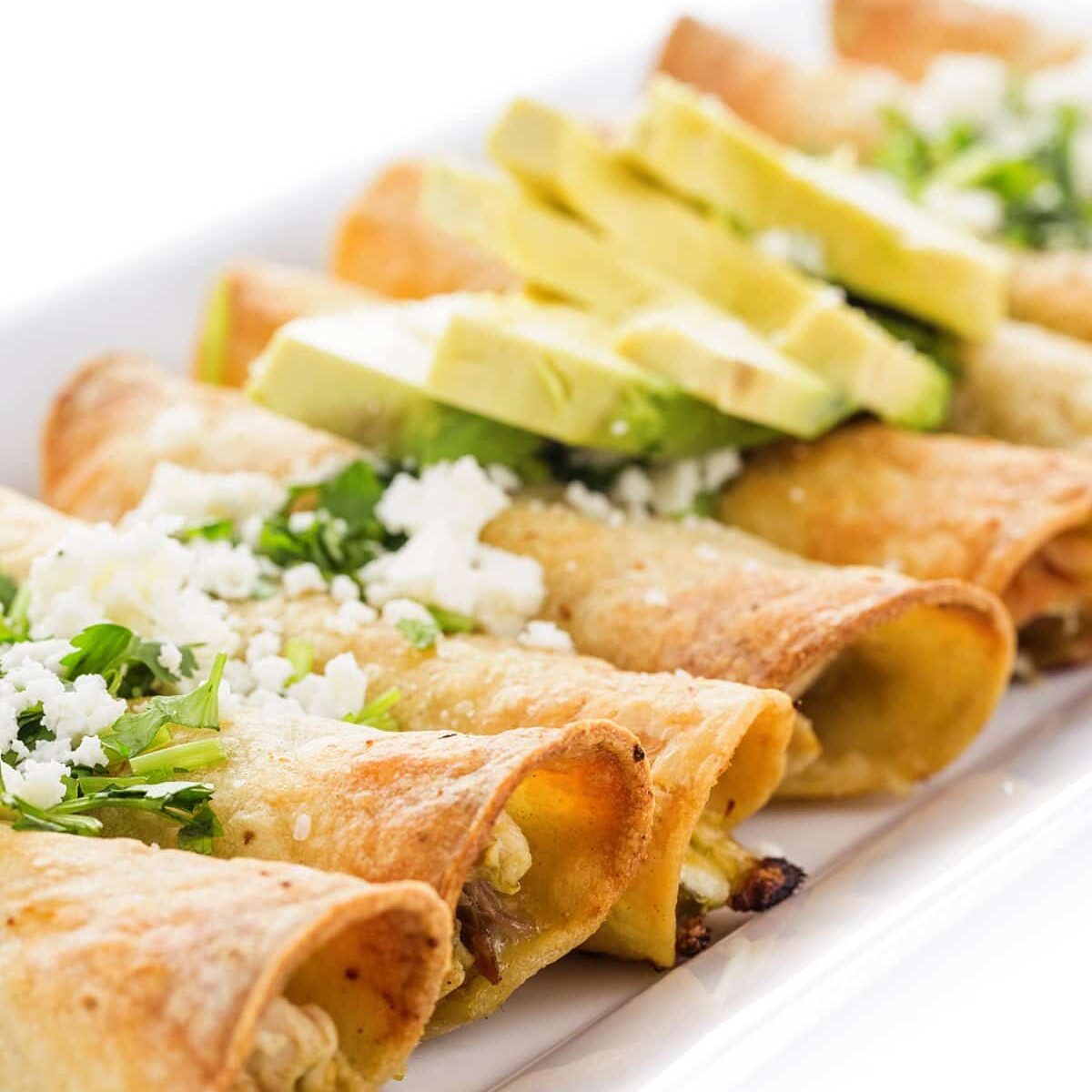 Baked Chicken Taquitos