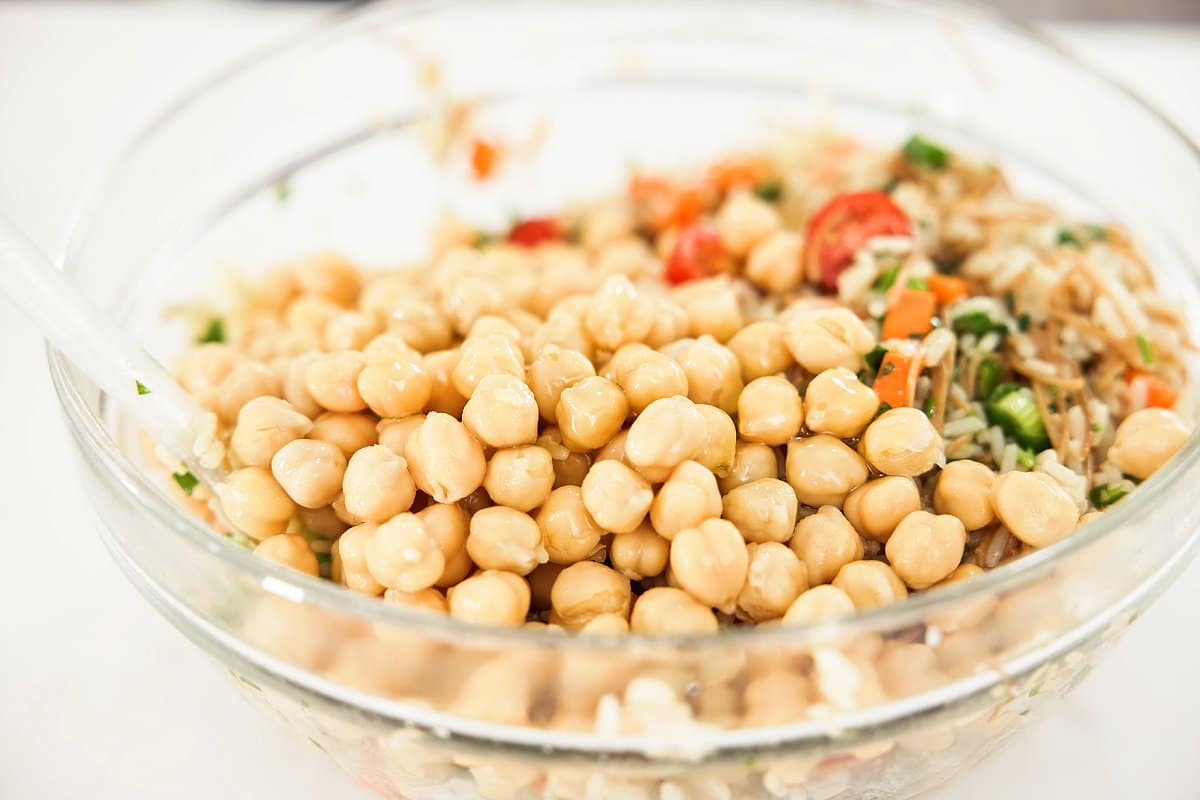 chickpeas in a bowl