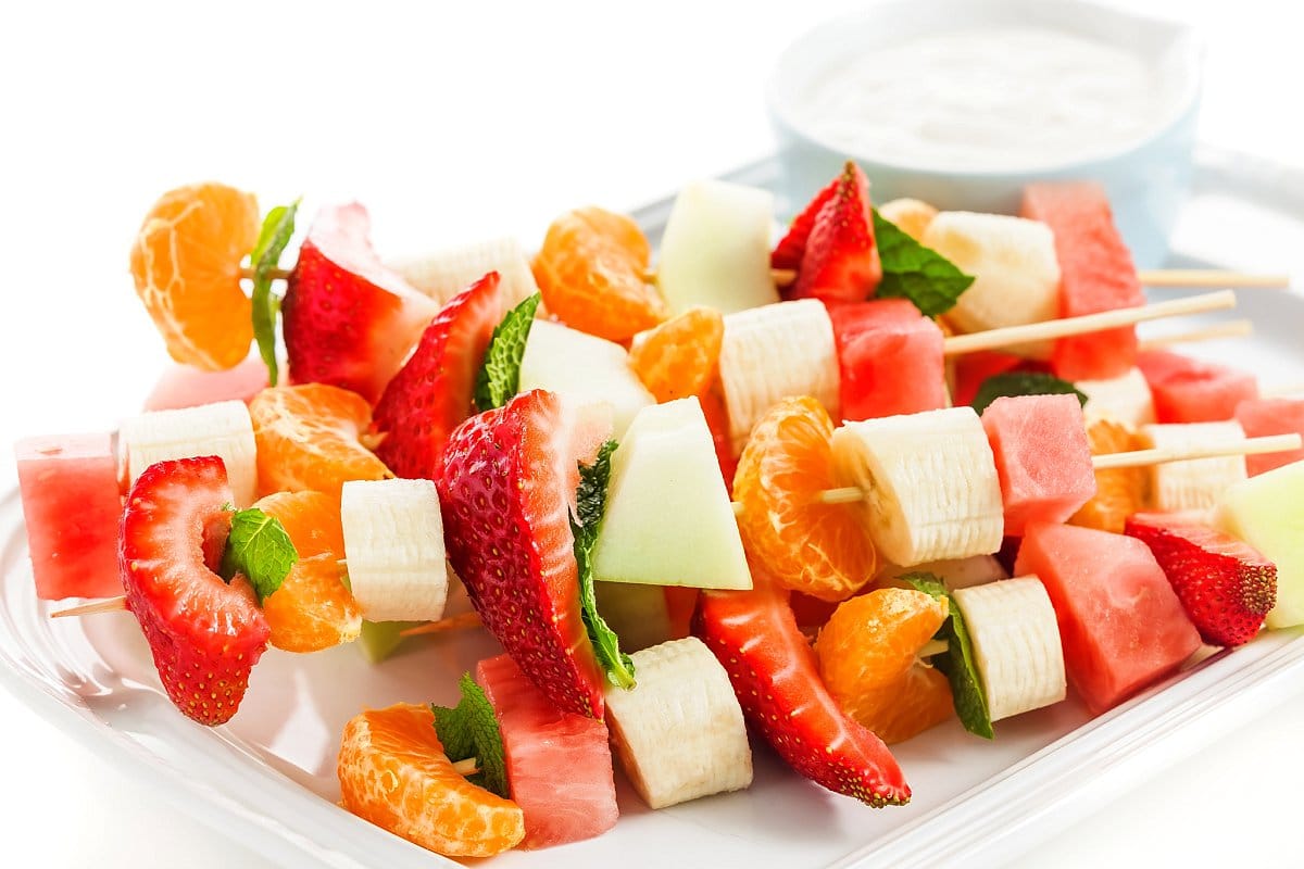 Fruit Kababs side view