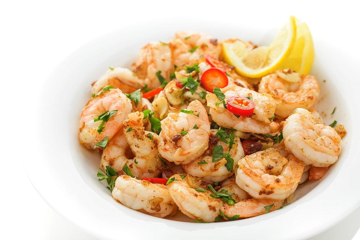 Spicy Shrimp with Garlic and Chilies
