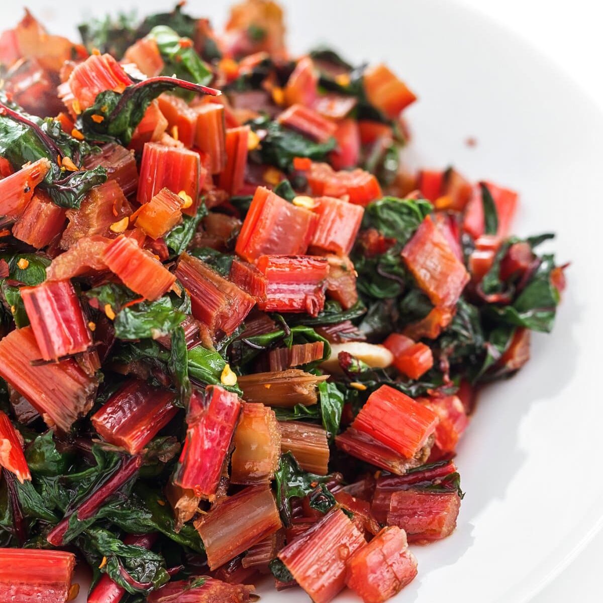 Sauteed Swiss Chard with Lemon and Garlic
