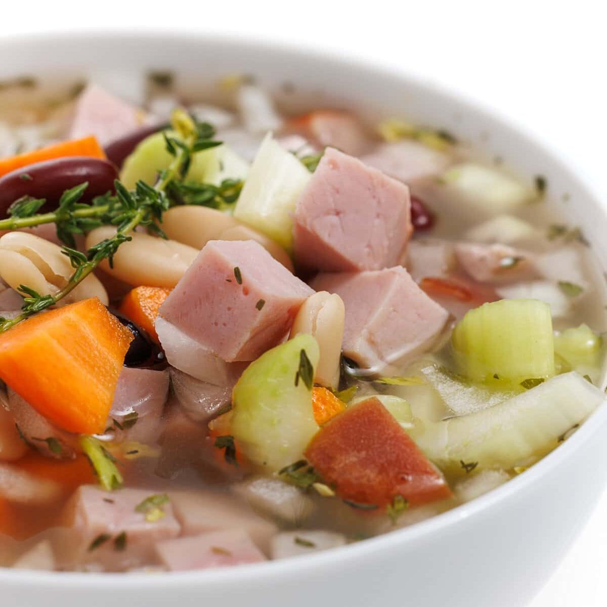 Slow Cooker Ham and Bean Soup