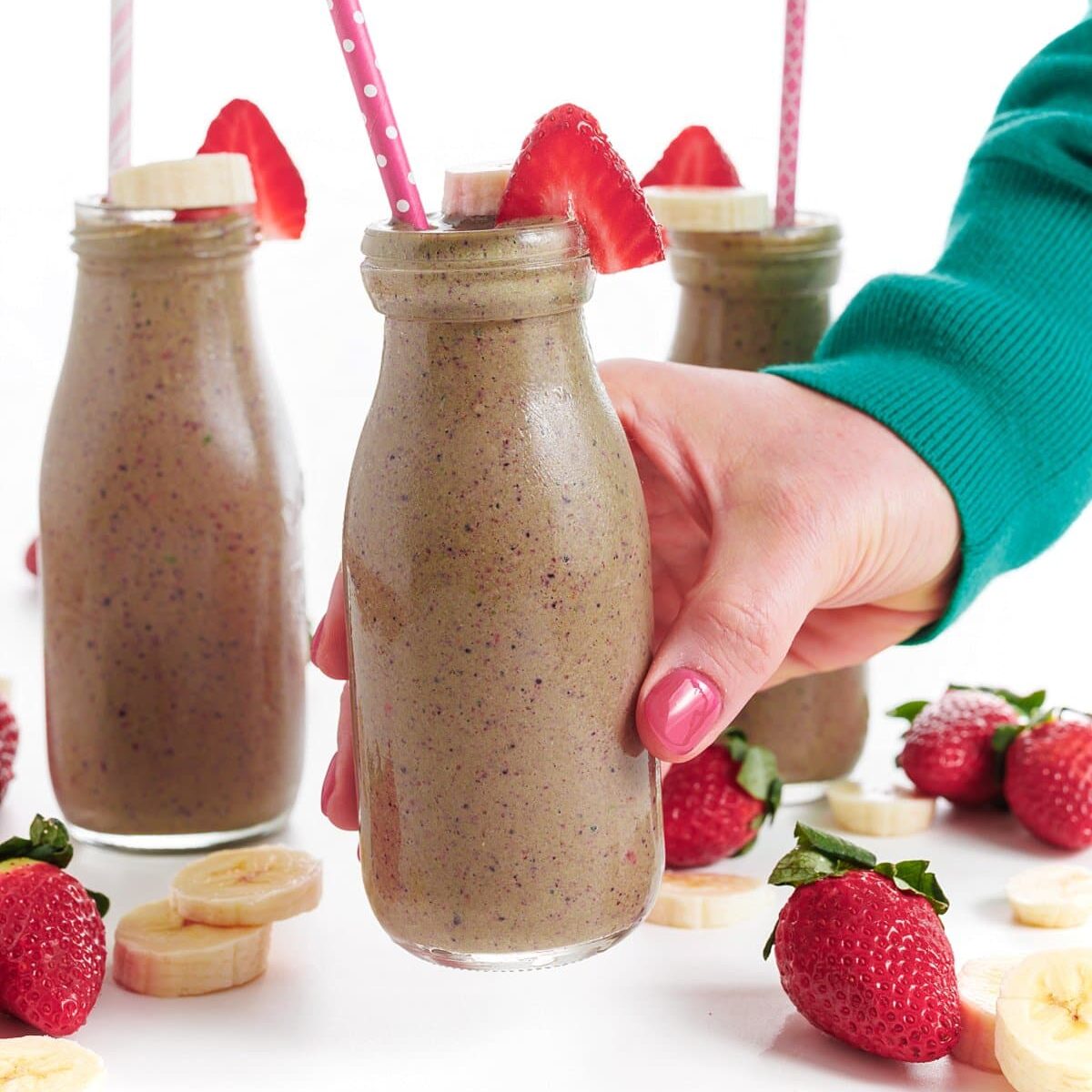 Berry Spinach Protein Smoothie