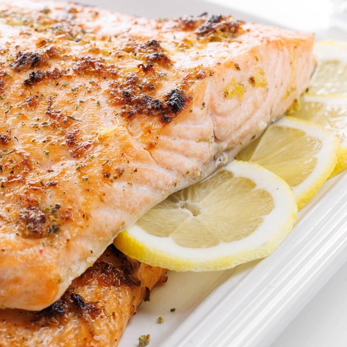 Salmon with Lemon and Oregano