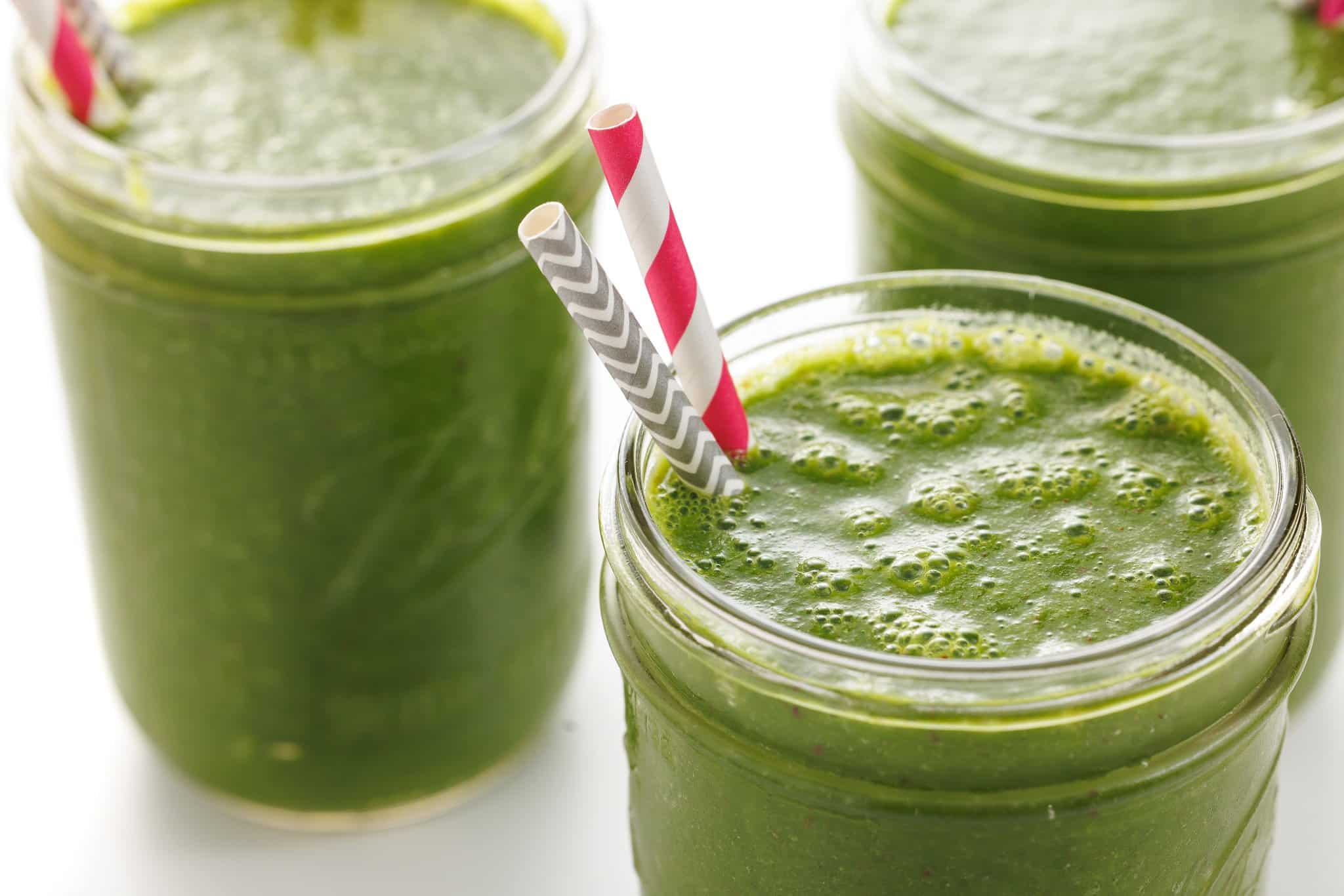 Green detox smoothies.