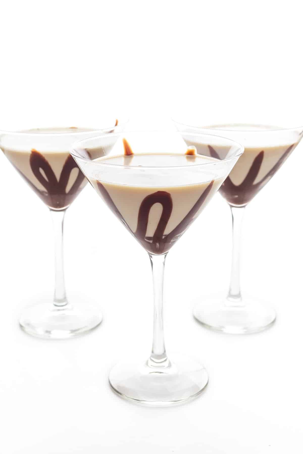 Chocolate martinis.