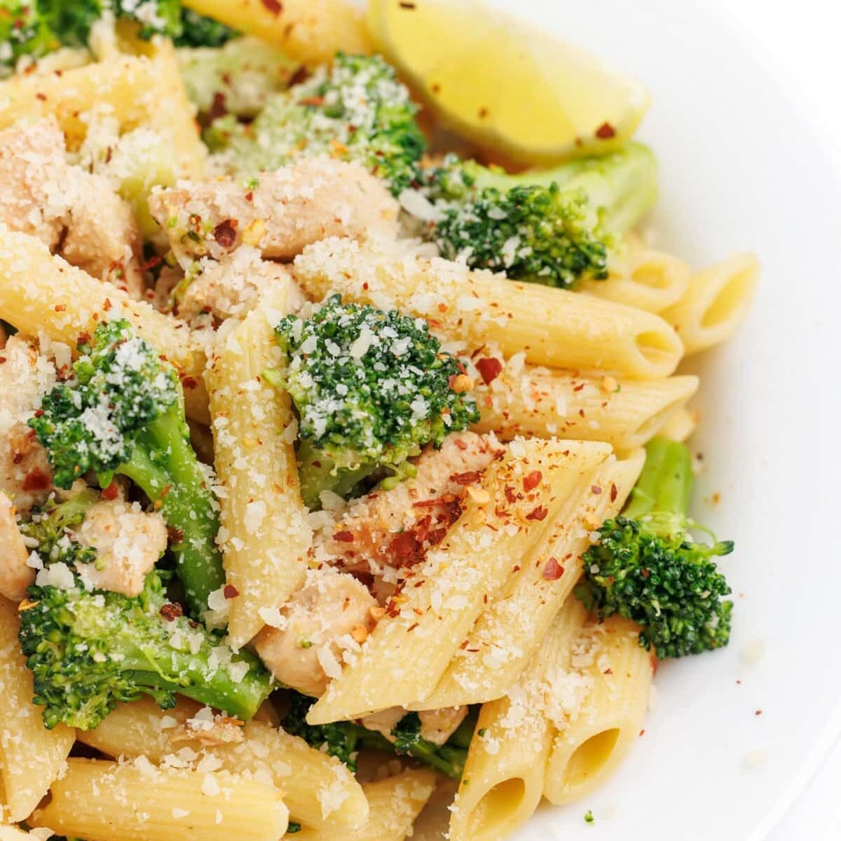 Chicken Broccoli Pasta with Lemon Butter Sauce