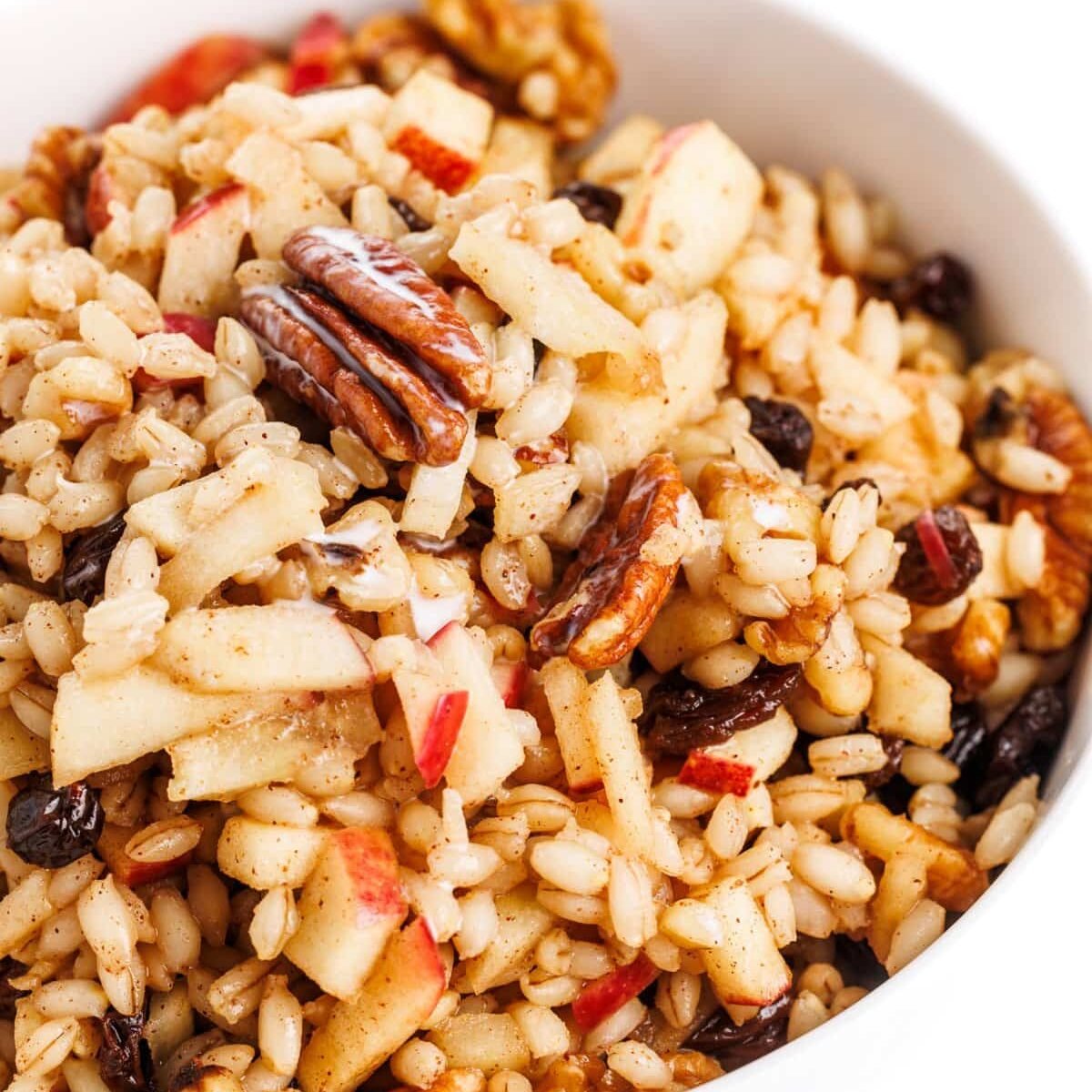 Barley Breakfast Bowl With Fruit And Nuts