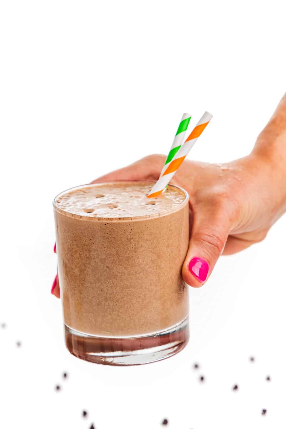 Low Carb Chocolate Peanut Butter Smoothie