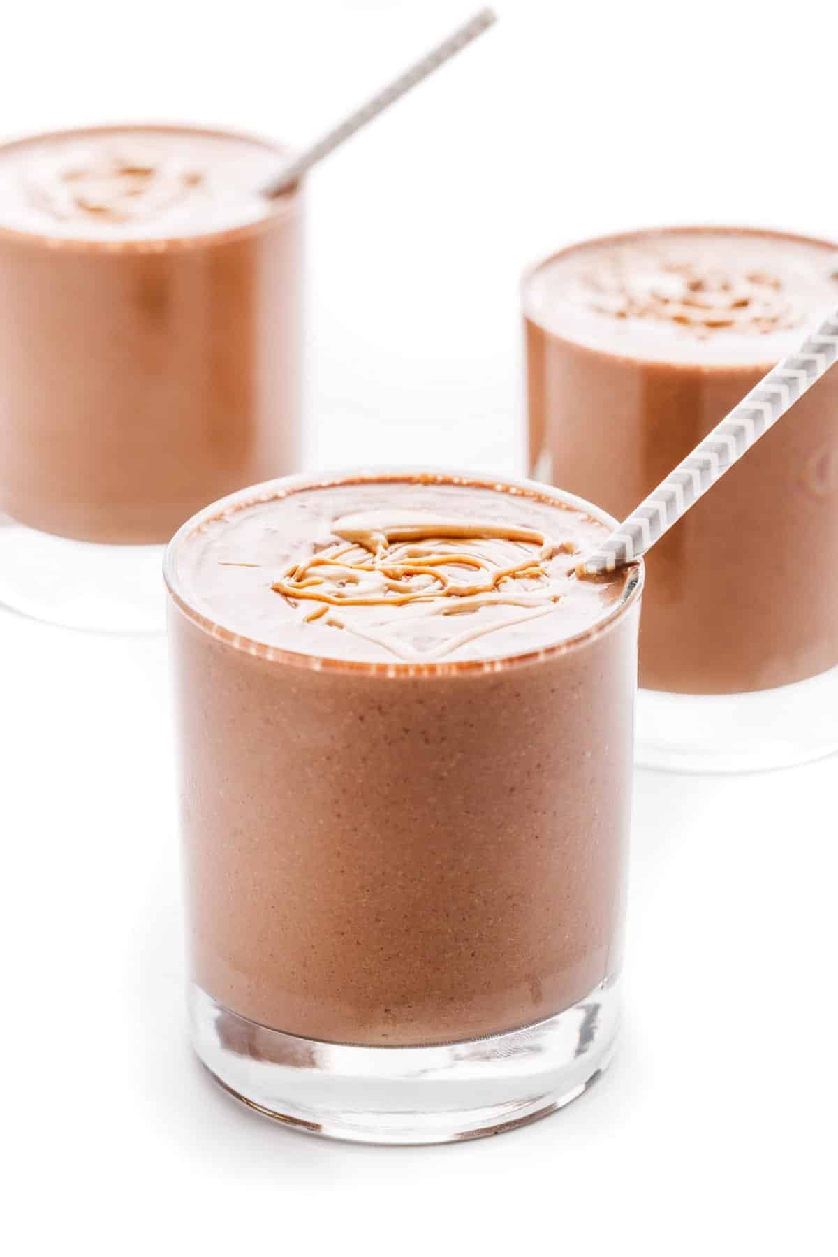 Chocolate Peanut Butter Protein Smoothie
