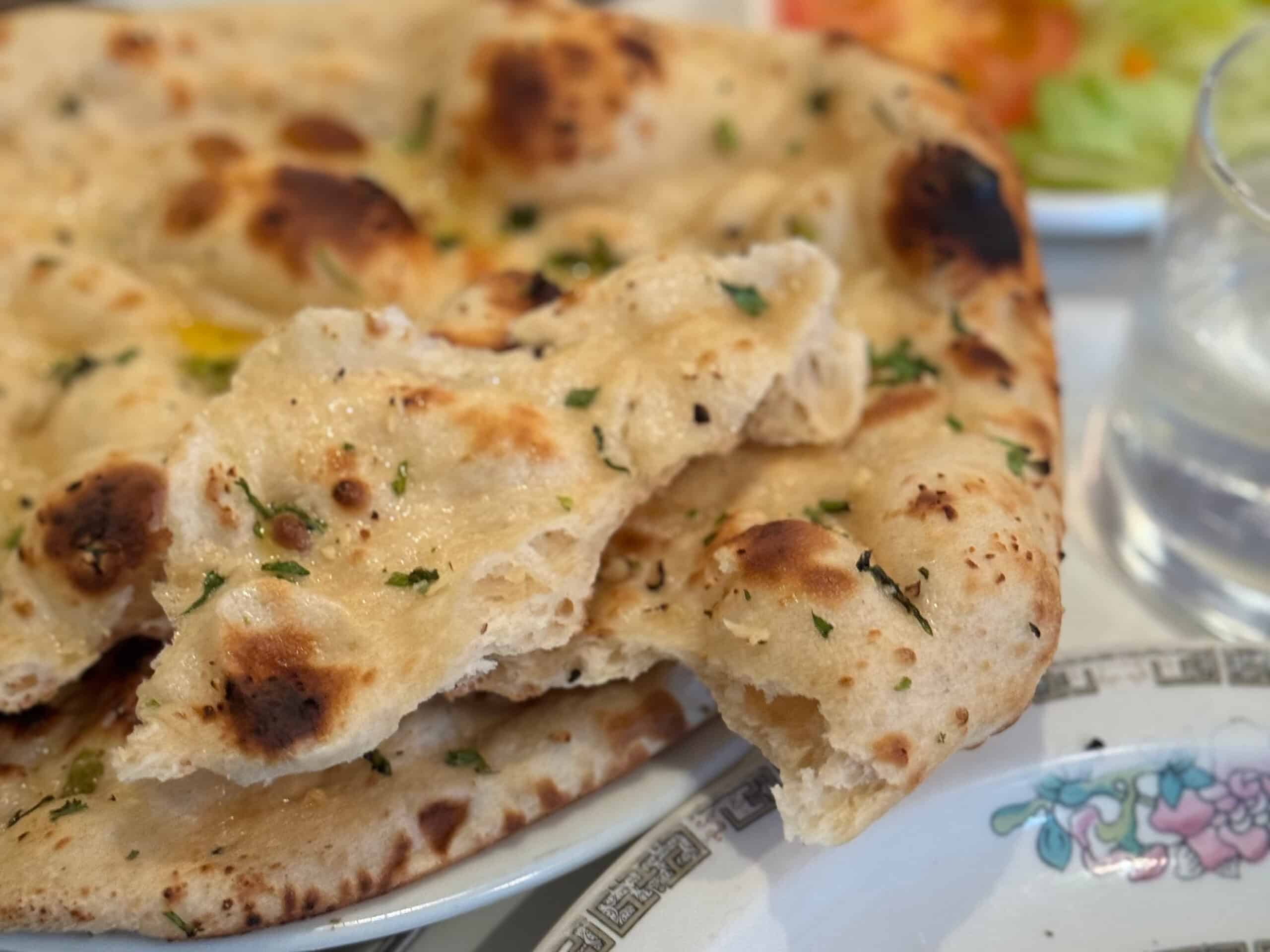 Naan bread from Muhib Indian Cuisine.